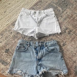 Zara high waste shorts